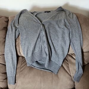Gray cardigan